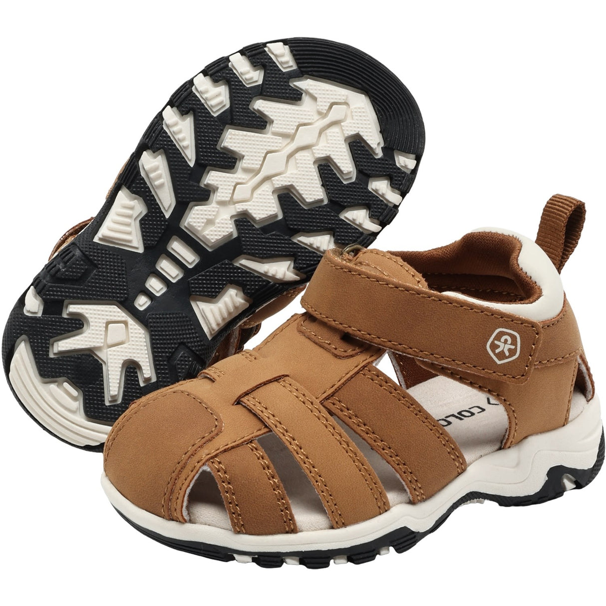 Color Kids Rawhide Baby Sandals W. Velcro Strap