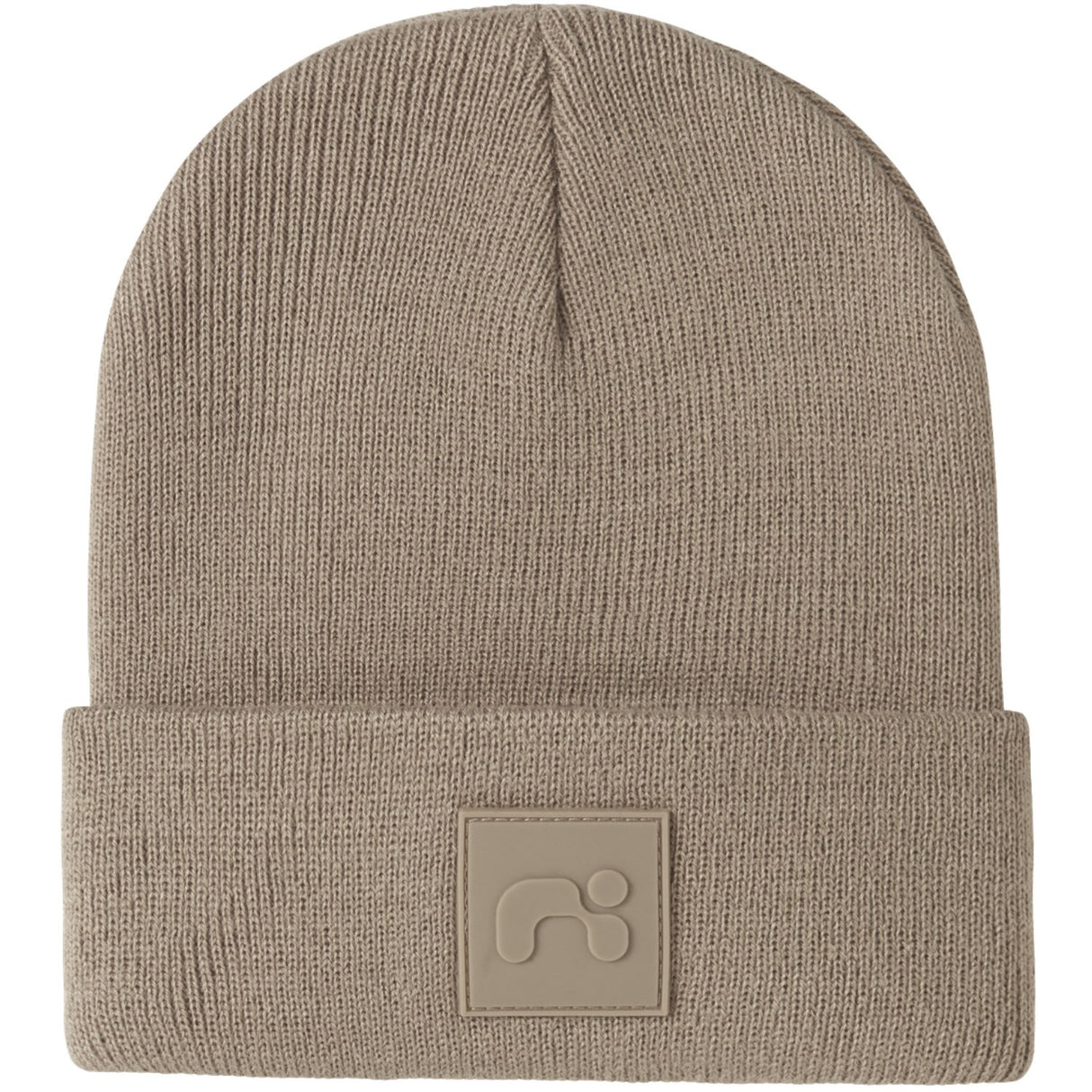 Name It Silver Mink New Badge Nmnmalik Knit Beanie Badge1