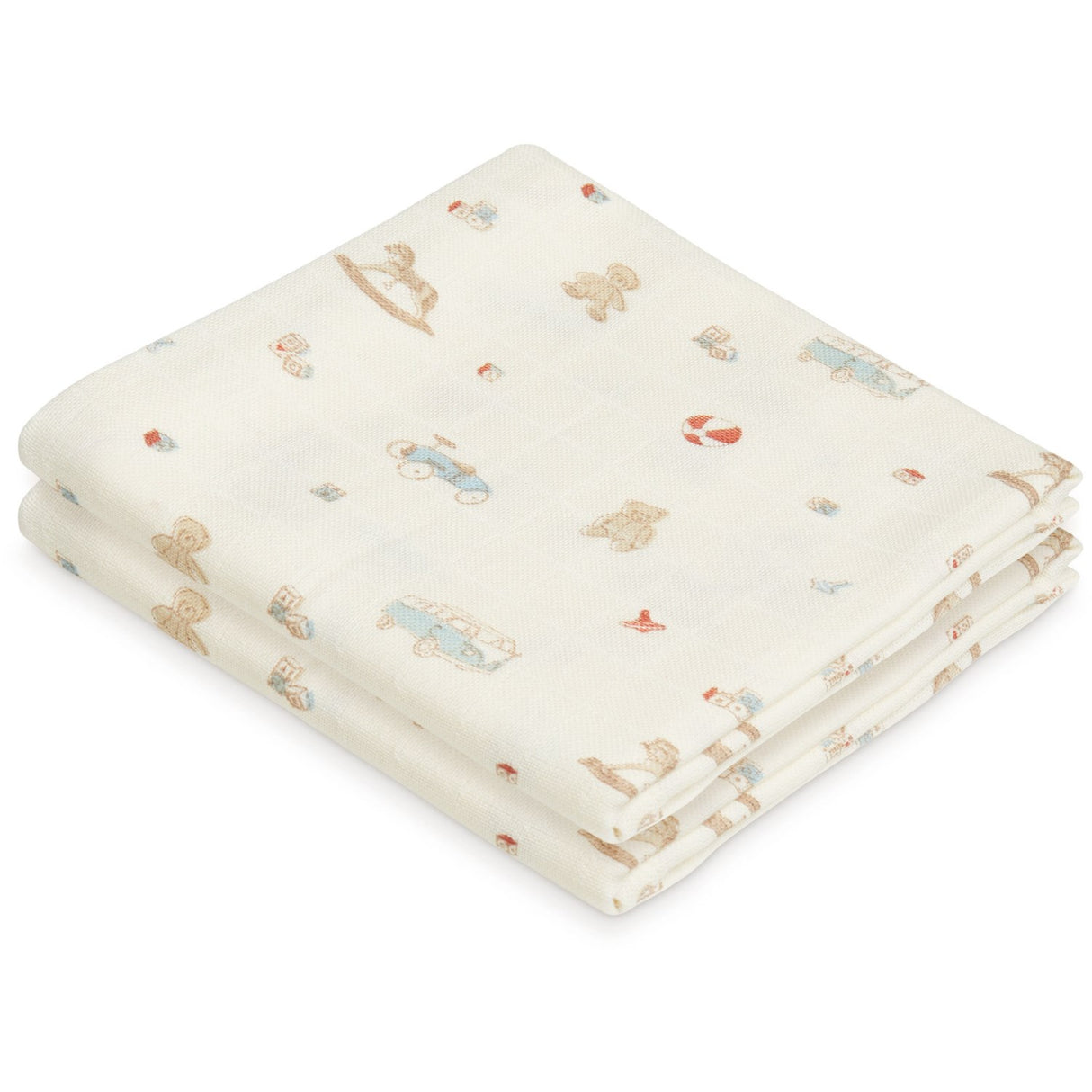 Cam Cam Copenhagen Vintage Toys Printed Muslin Cloth 2-Pack