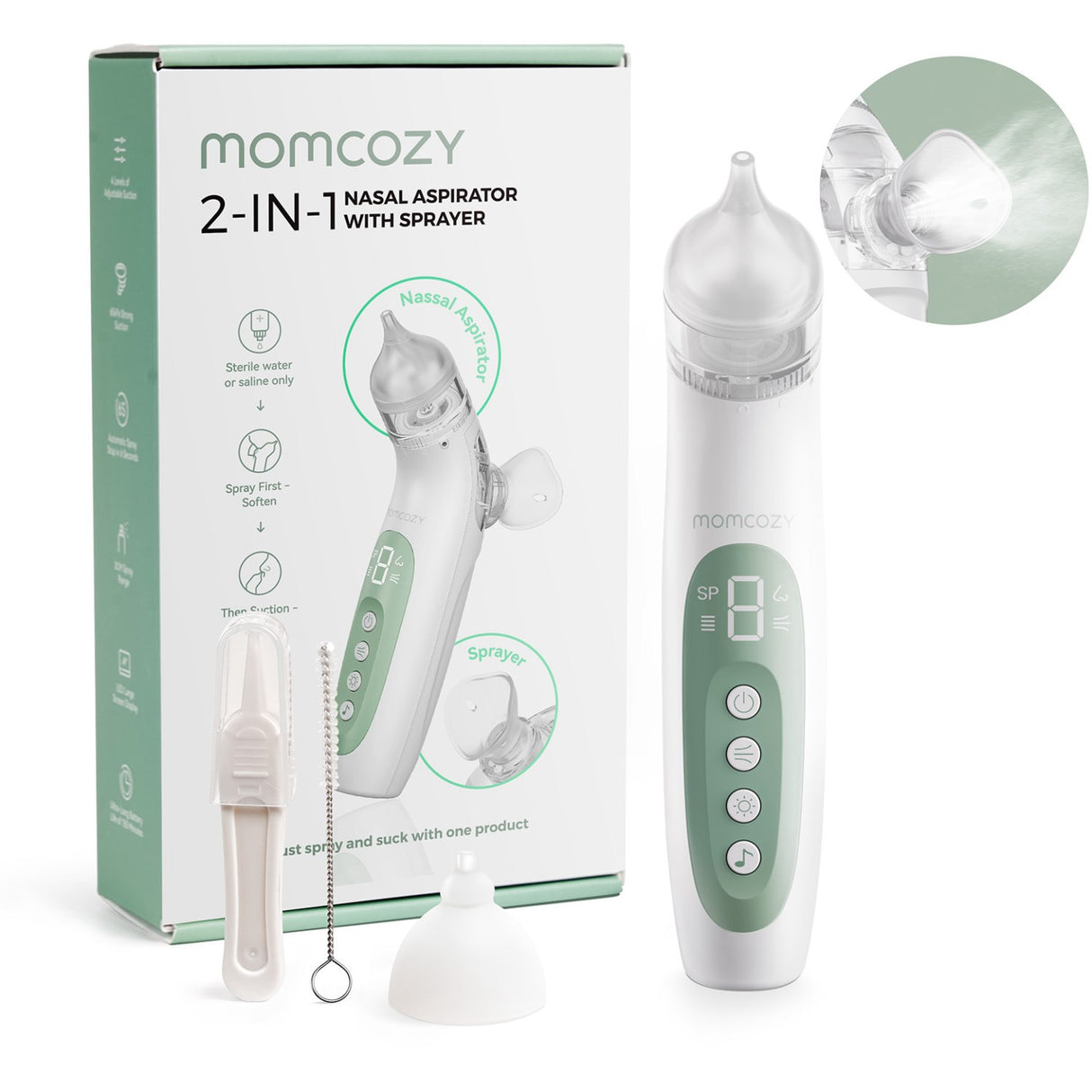 Momcozy BreezyClear™ 2-in-1 Spray & Suction Electric Nasal