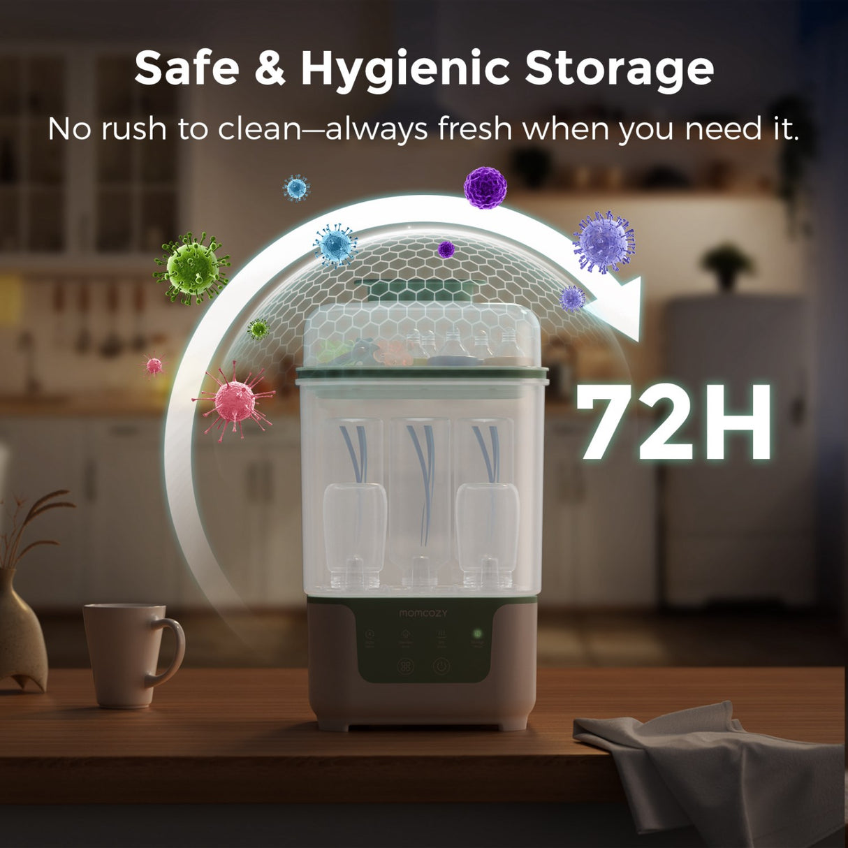 Momcozy BS04 4-in-1 Bottle Sterilizer And Dryer