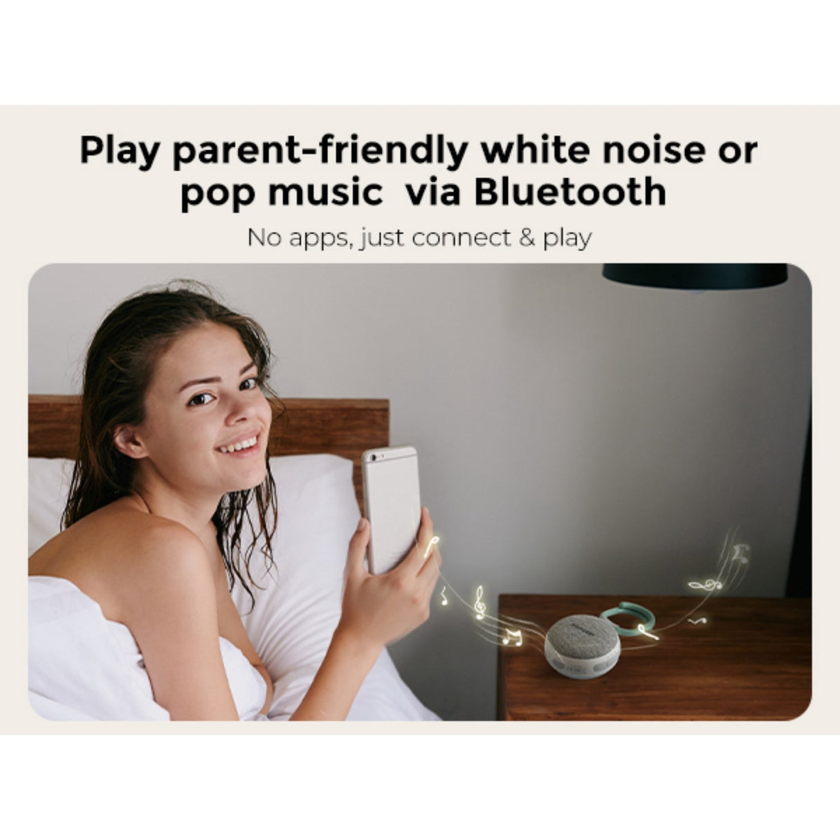 Momcozy Portable Sound Machine With Night Light