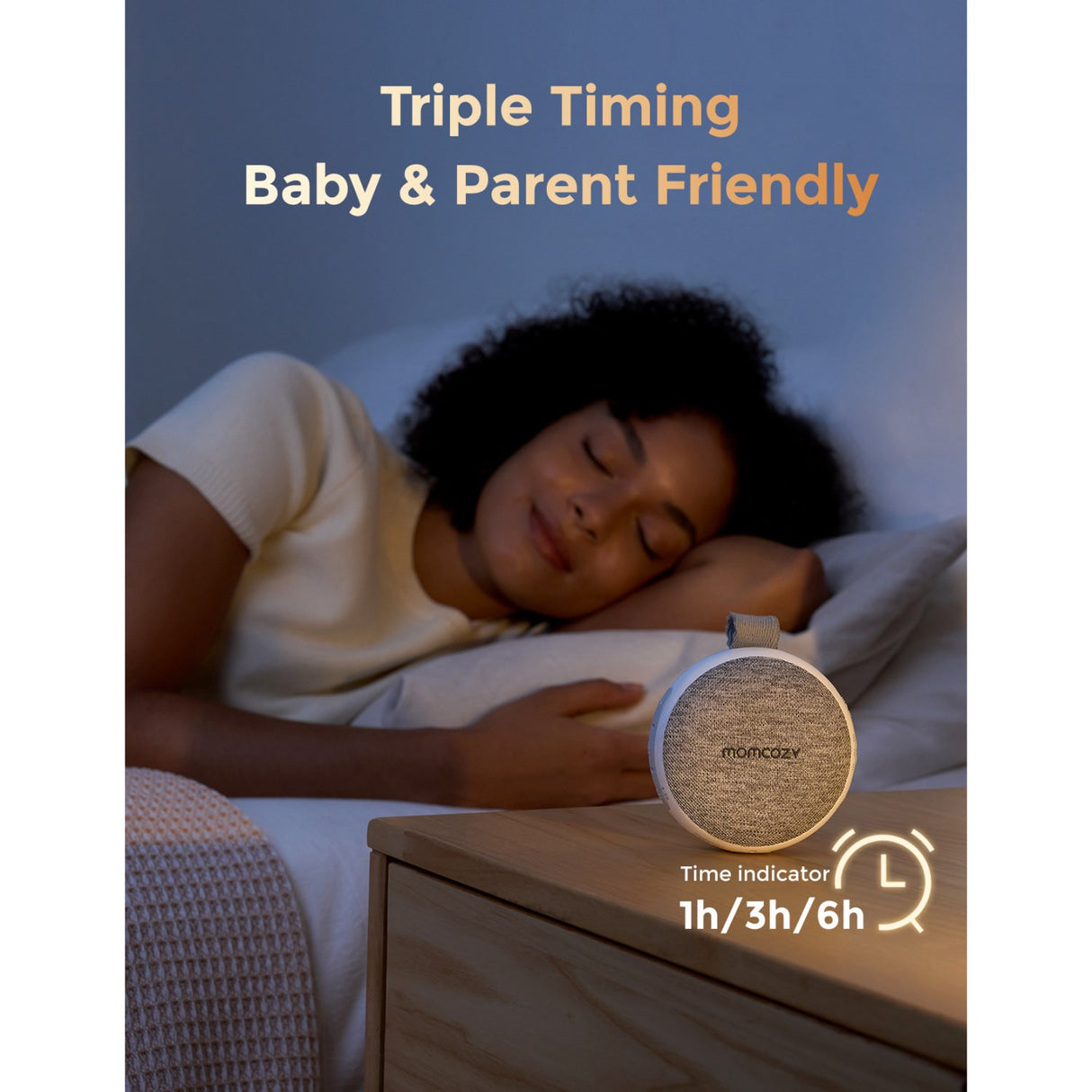 Momcozy Portable Sound Machine With Night Light