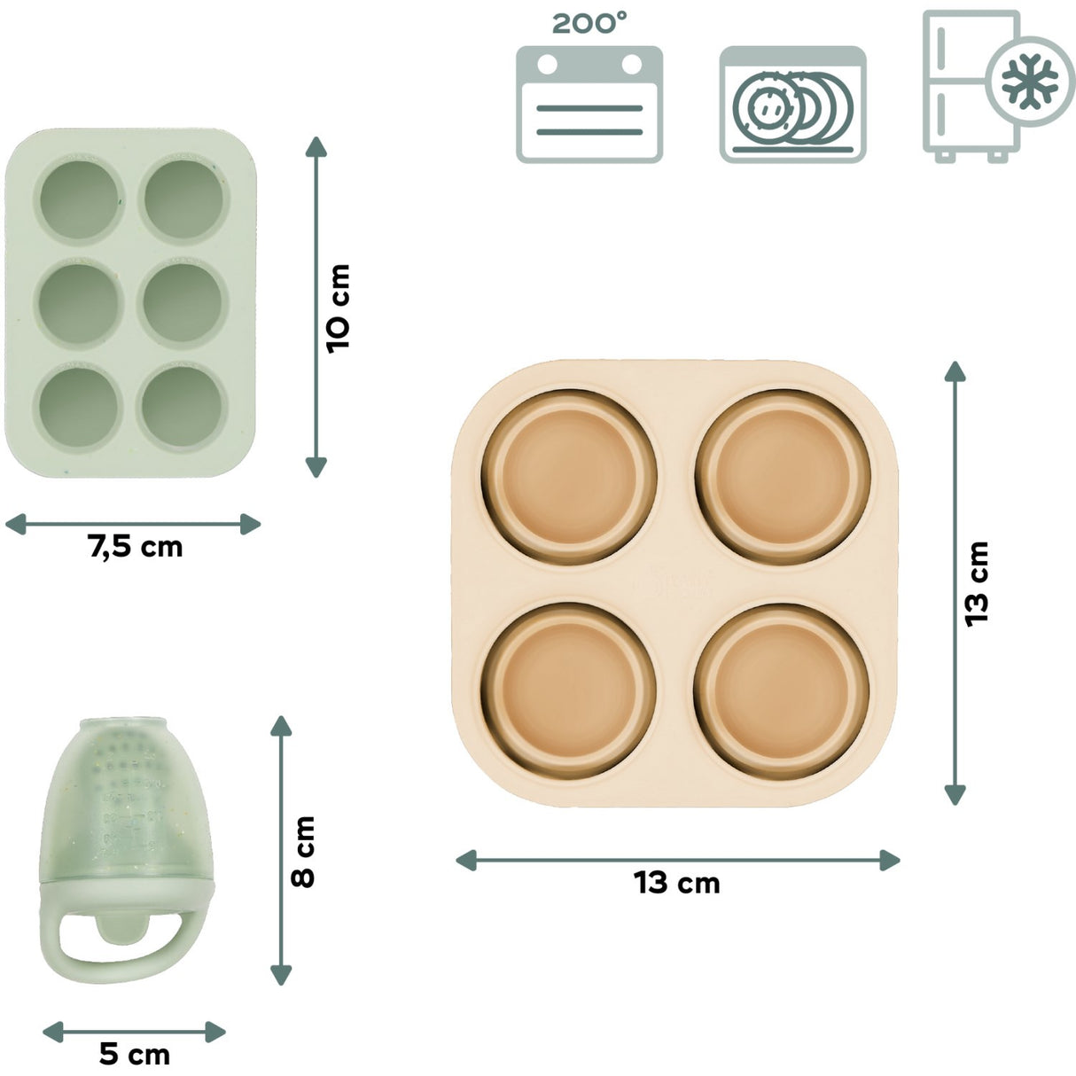 Babymoov Multi Silicone Containers & Feeder Set