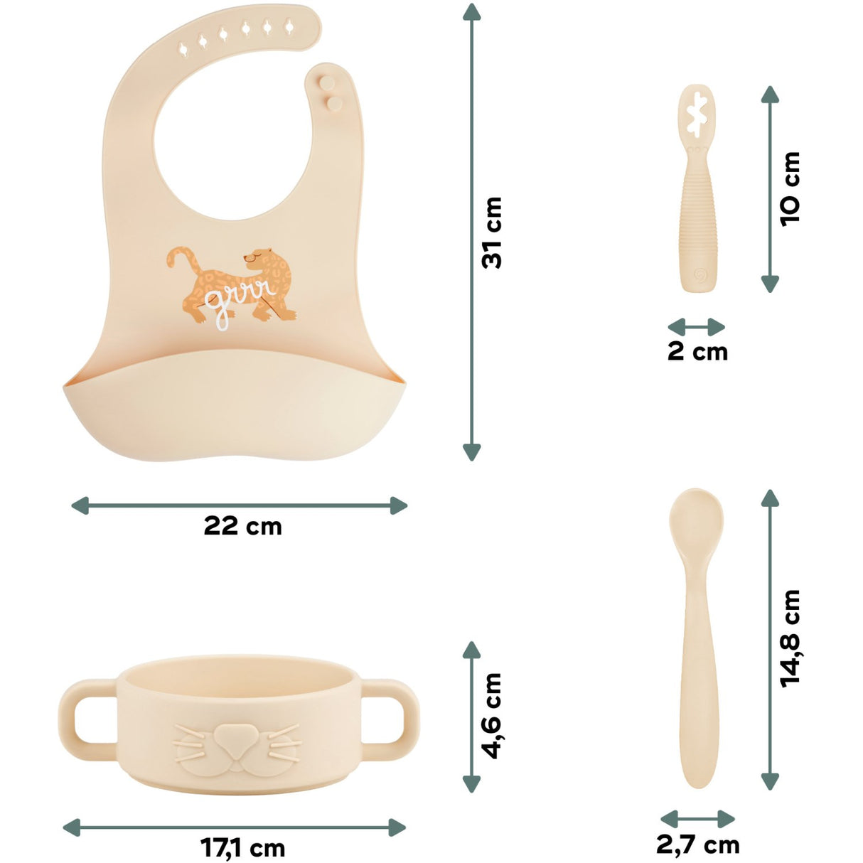 Babymoov Mini Roar Baby First Meal Set