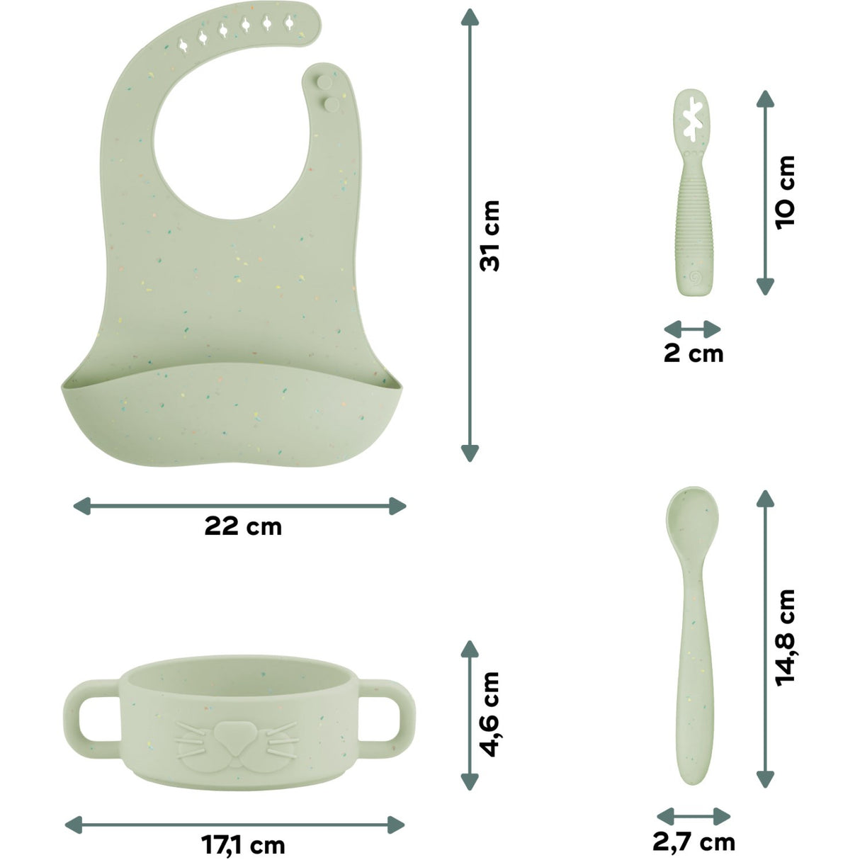 Babymoov Mini Arty Baby First Meal Set