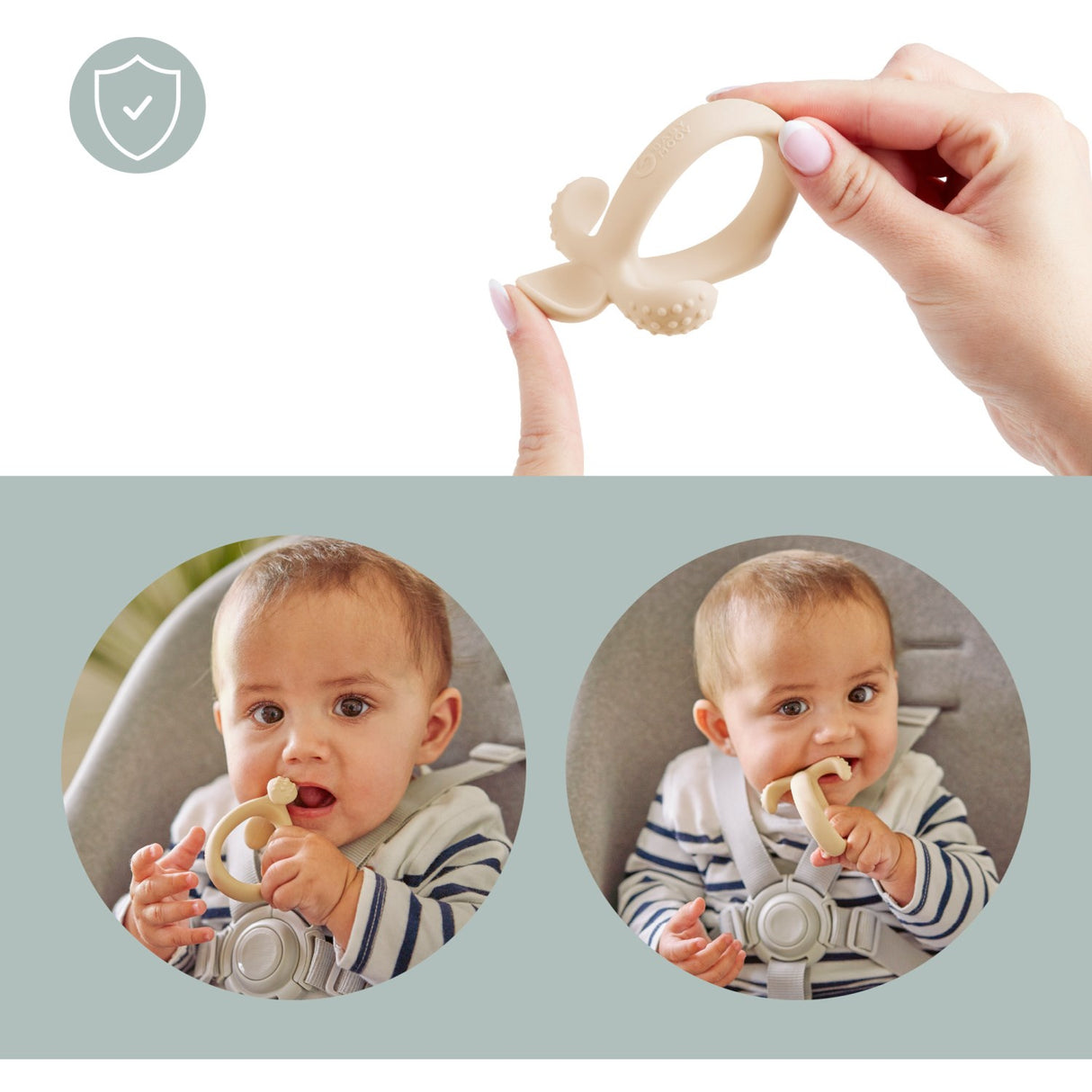 Babymoov Beige Teething Spoon