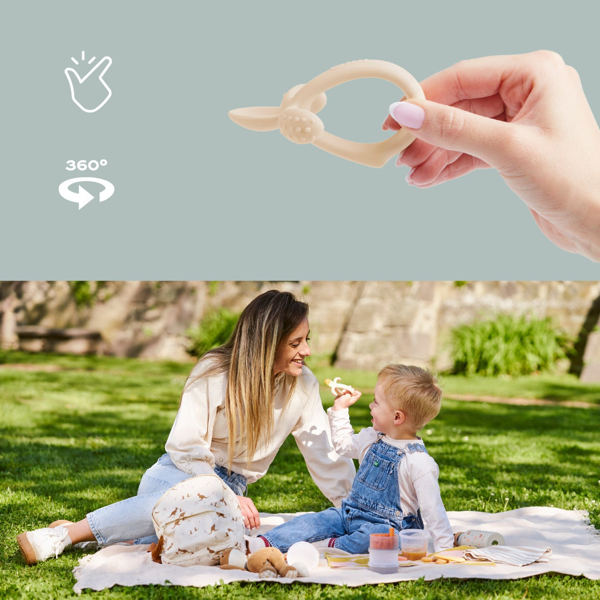 Babymoov Beige Teething Spoon