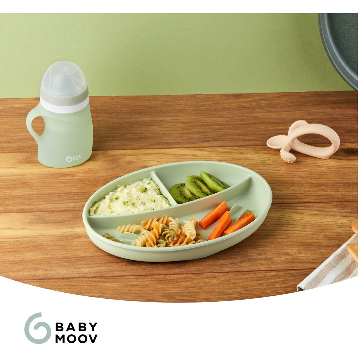 Babymoov Green Silicone Water Bottle