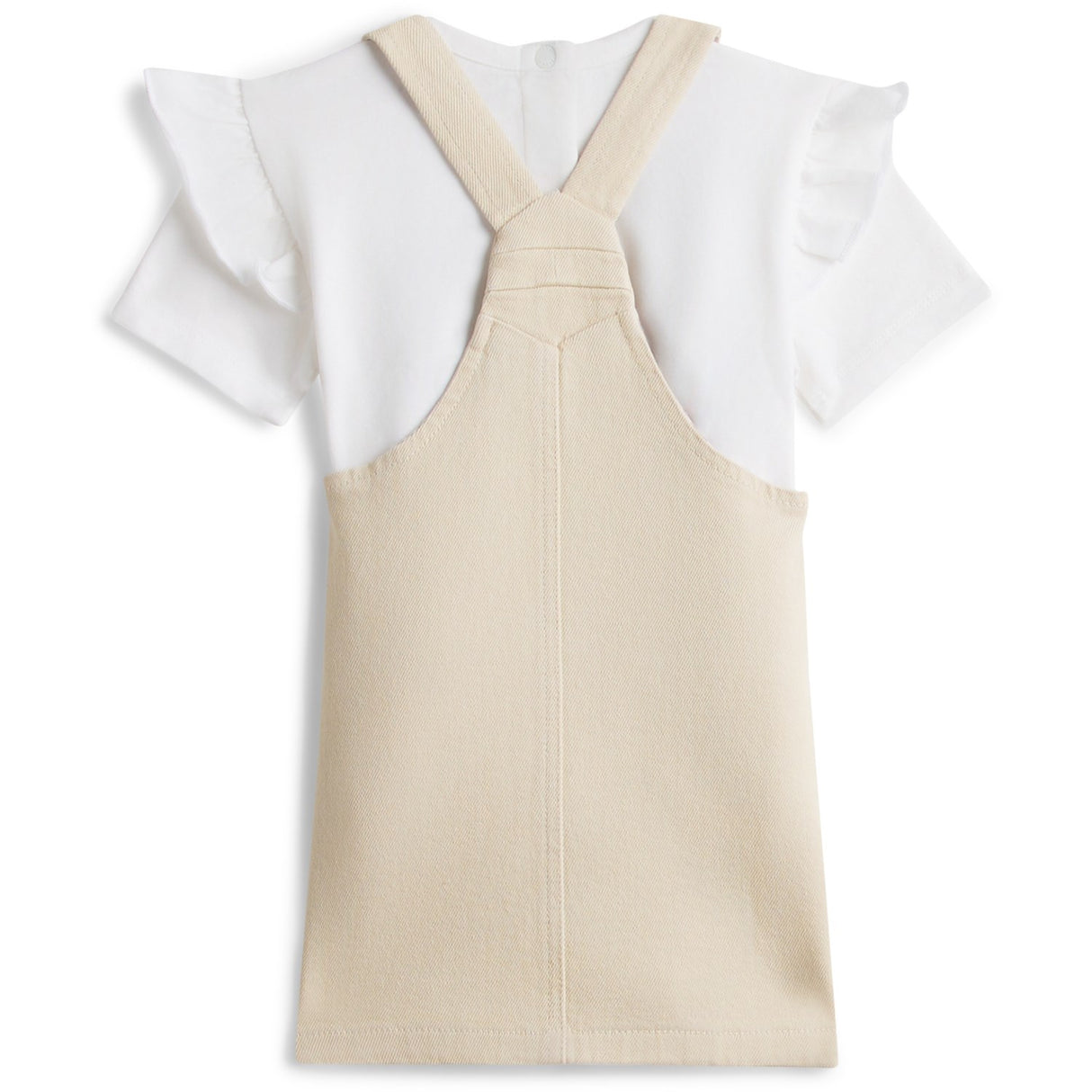 Tommy Hilfiger Classic Beige Dungaree Dress Set