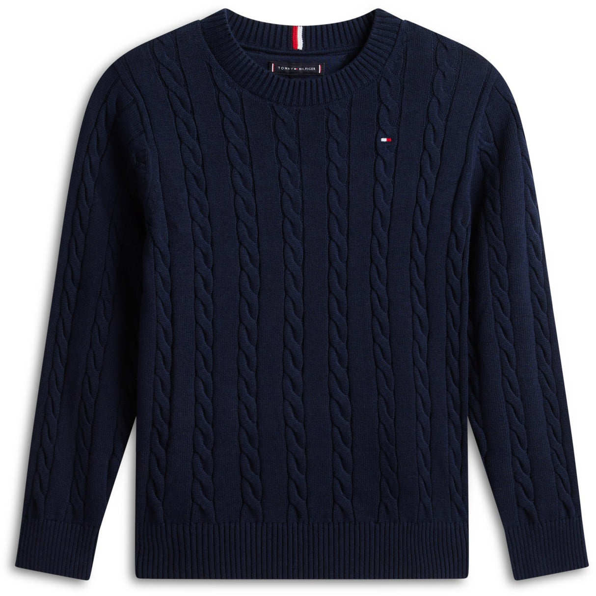 Tommy Hilfiger Dark Night Navy Cotton Cable Sweater
