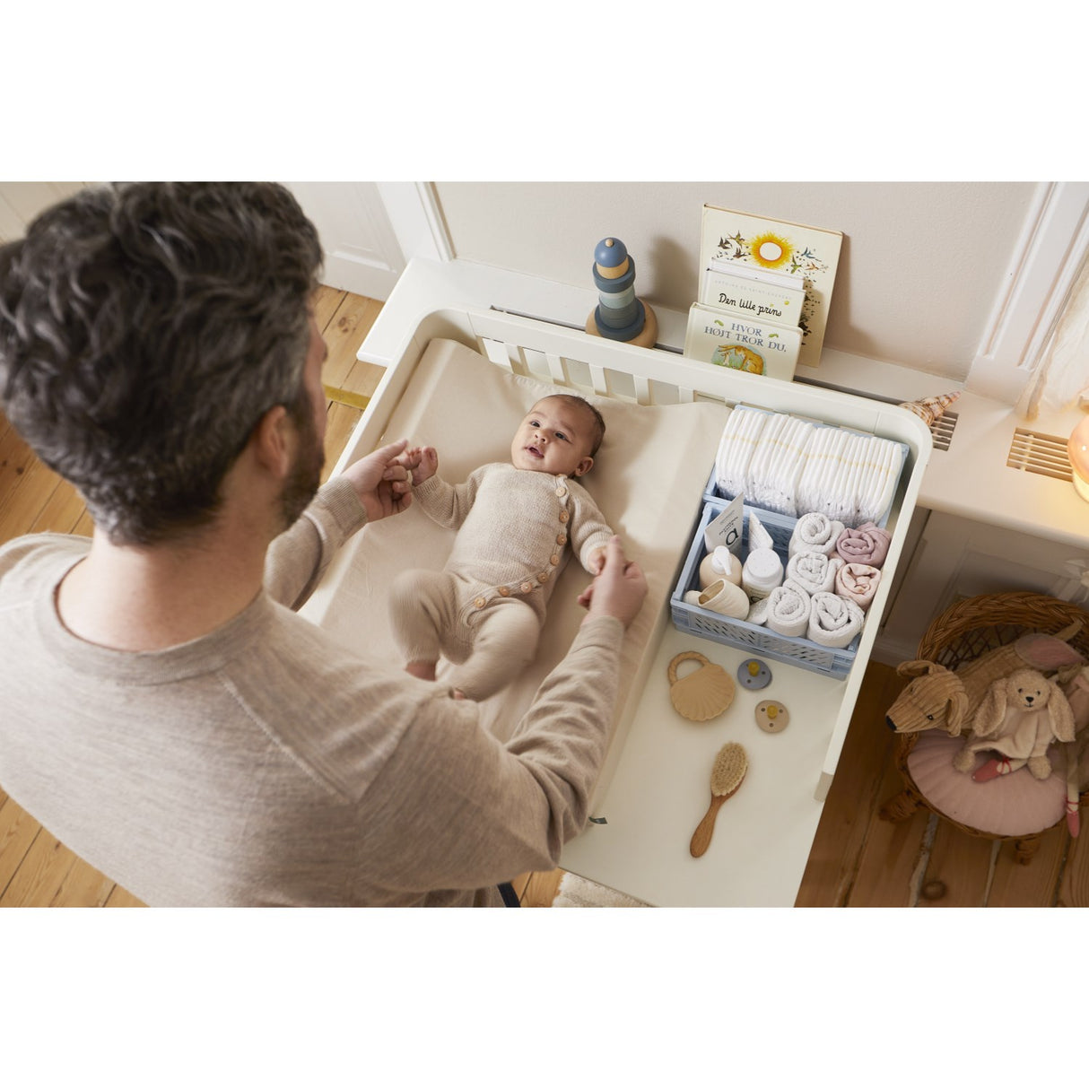 FLEXA Creme White Nova Changing Table