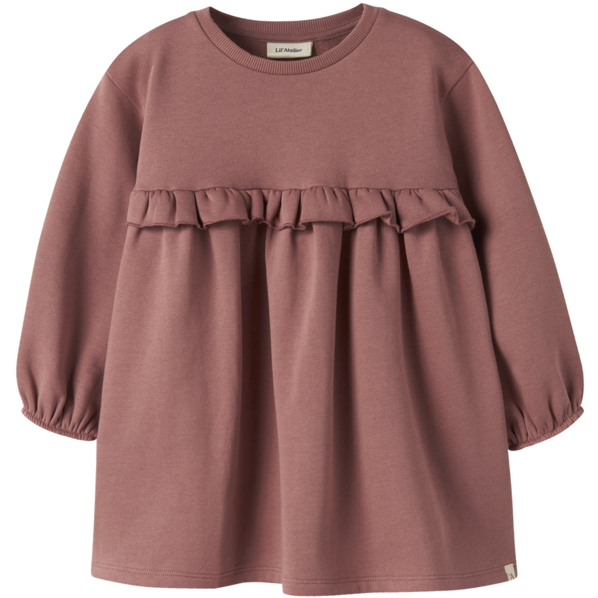 Lil'Atelier Withered Rose Nmfkilano Ls Loose Sweat Dress Bru Lil