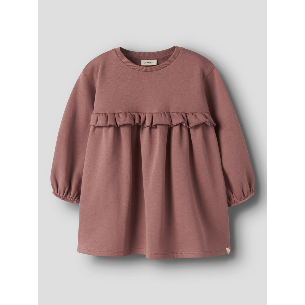 Lil'Atelier Withered Rose Nmfkilano Ls Loose Sweat Dress Bru Lil