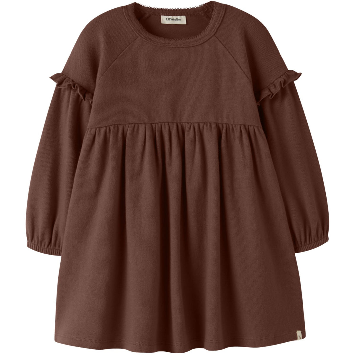 Lil'Atelier Mahogany Nmfthoro Hen Ls Loose Dress Lil