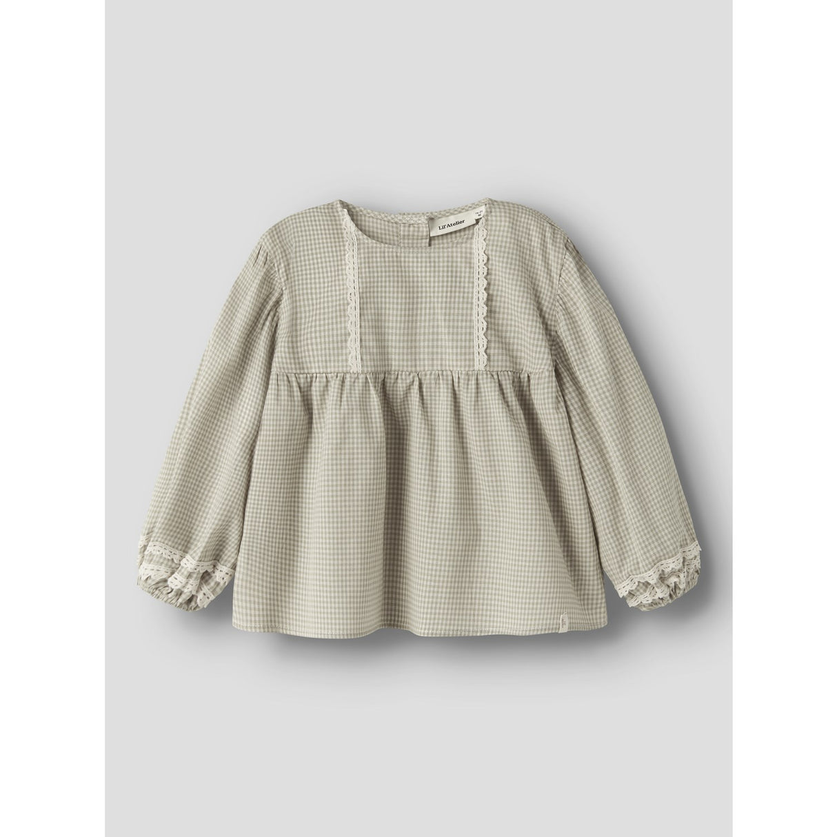 Lil'Atelier Moss Gray Nmfoleno Ls Loose Shirt Lil