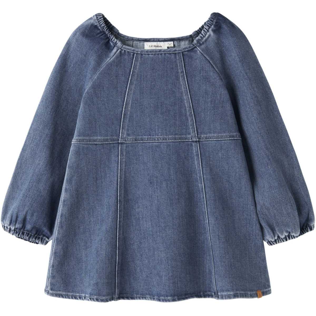 Lil'Atelier Dark Blue Denim Nmfobello Ls Loose Dnm Dress 1144-Se Lil