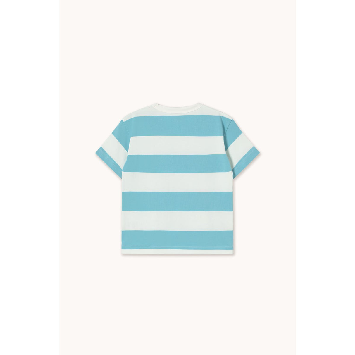 TinyCottons Light Cyan Stripes Knit Tee