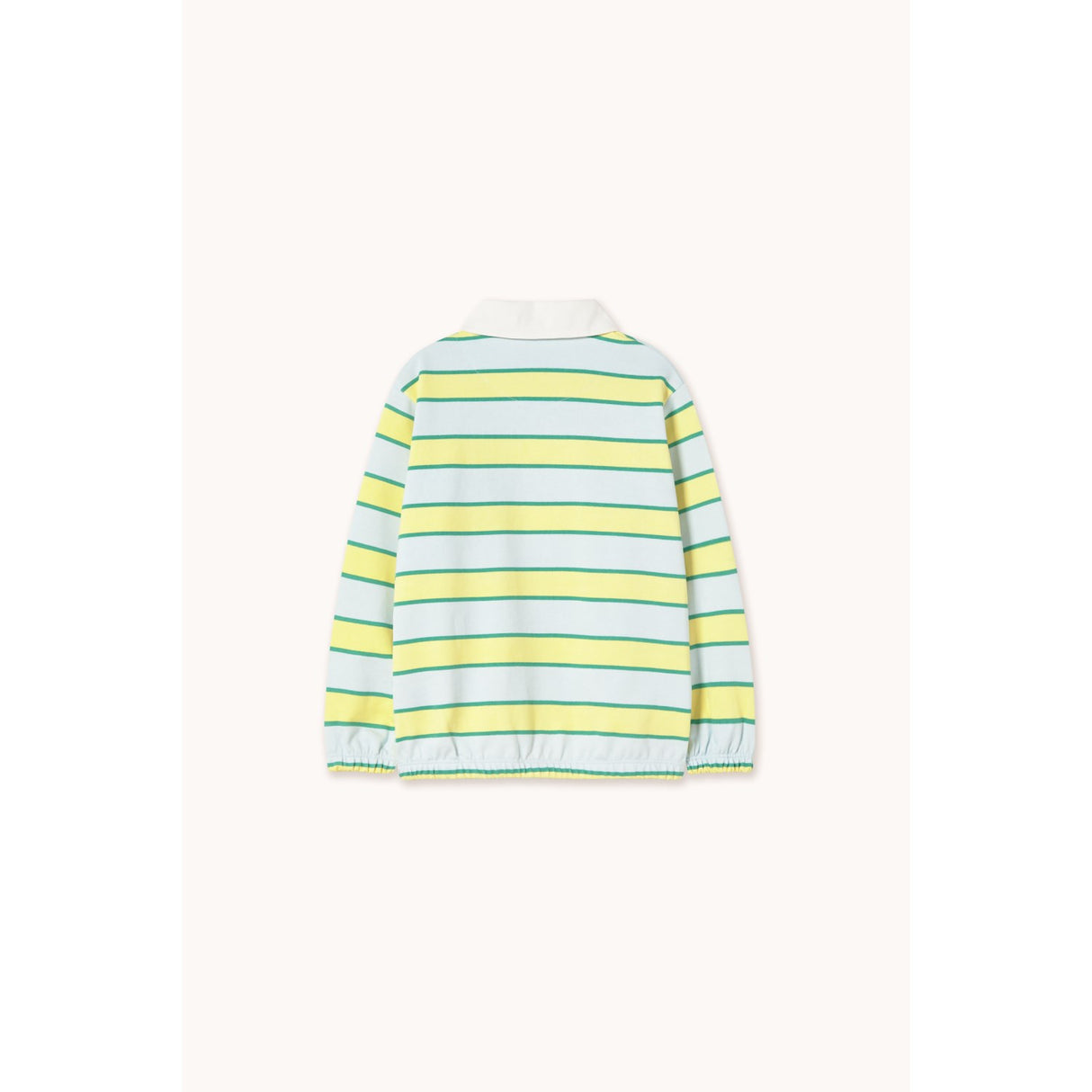TinyCottons Ice Blue Retro Stripes Polo Sweatshirt