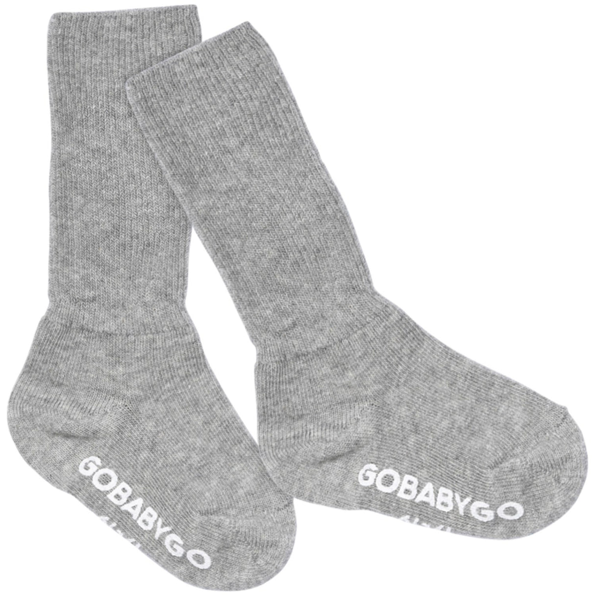 Gobabygo Grey Melange Non Slip Socks