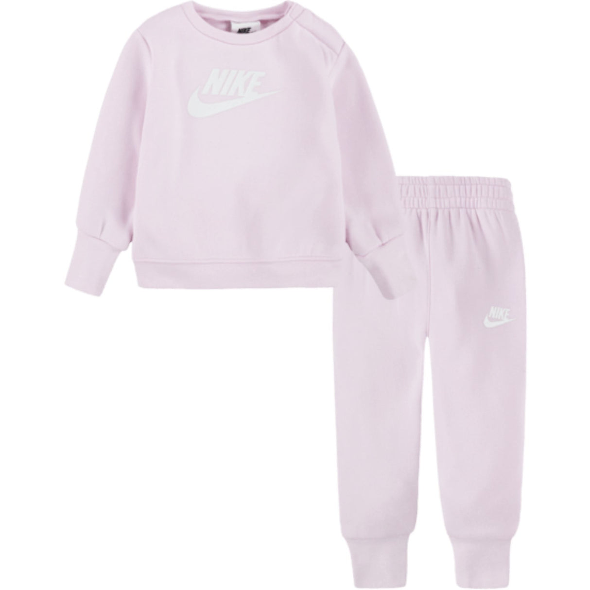 NIKE Pink Foam Sustainable Crew Set