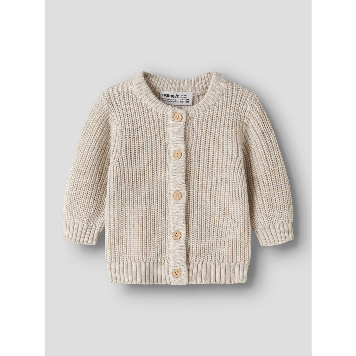 Name It Peyote Melange Nbnomark Ls Knit Card