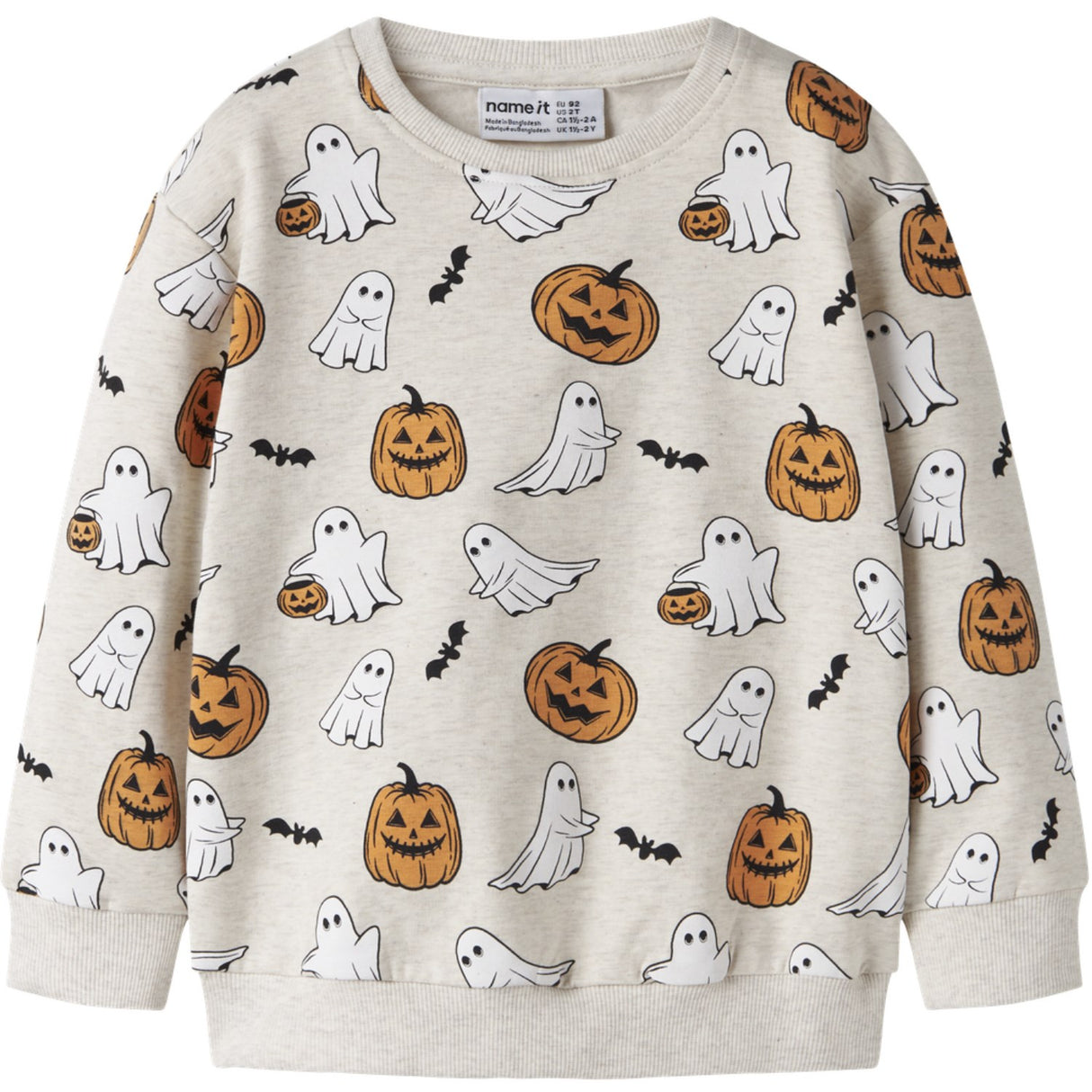 Name It Peyote Melange Nmnovar Nreg Sweat Box Bru