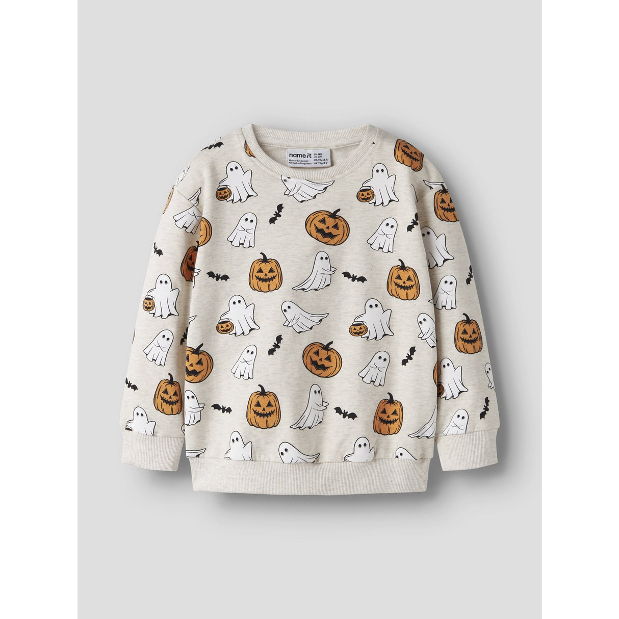 Name It Peyote Melange Nmnovar Nreg Sweat Box Bru