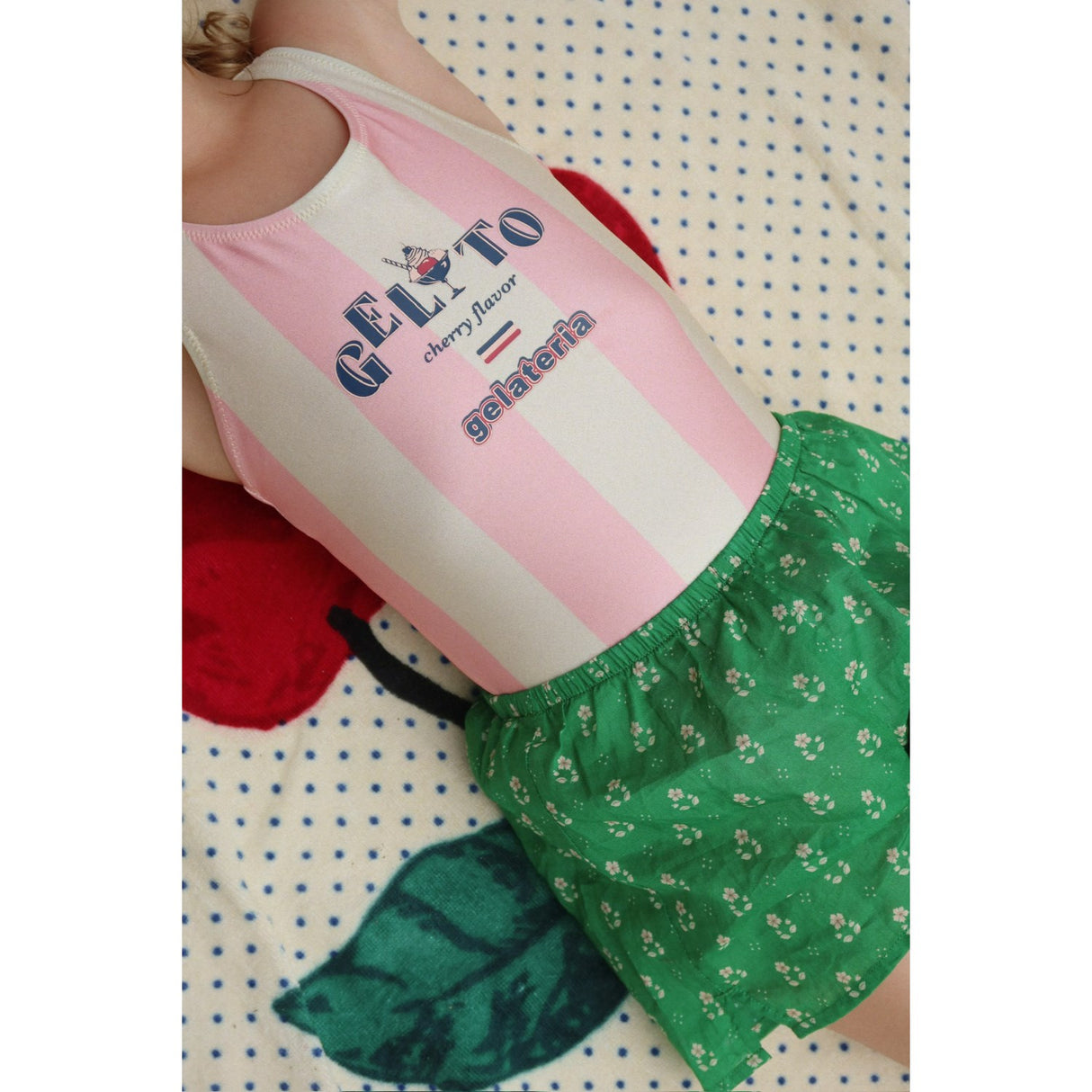 Konges Sløjd Candy Rose Stripe Pomia Swimsuit Grs