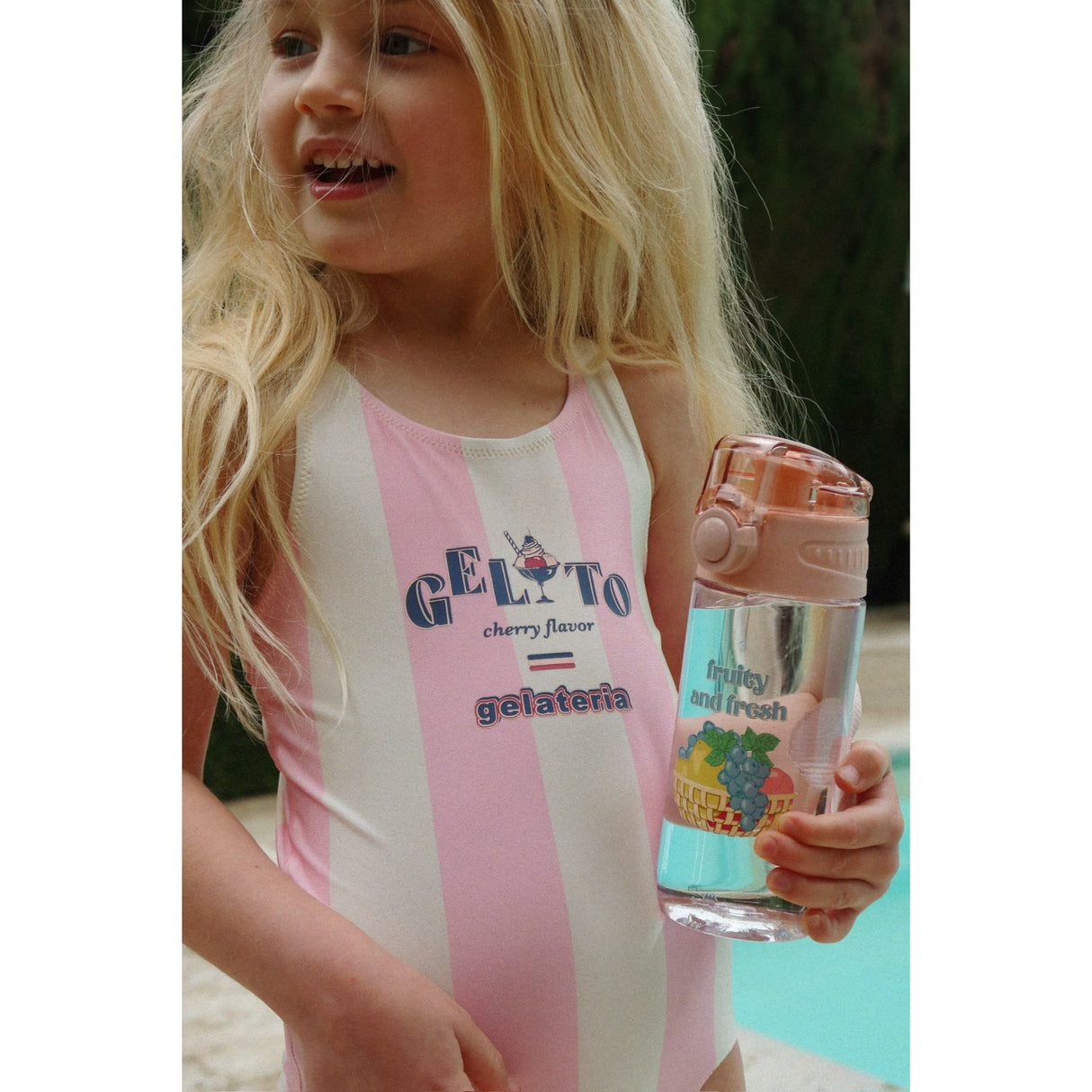 Konges Sløjd Candy Rose Stripe Pomia Swimsuit Grs