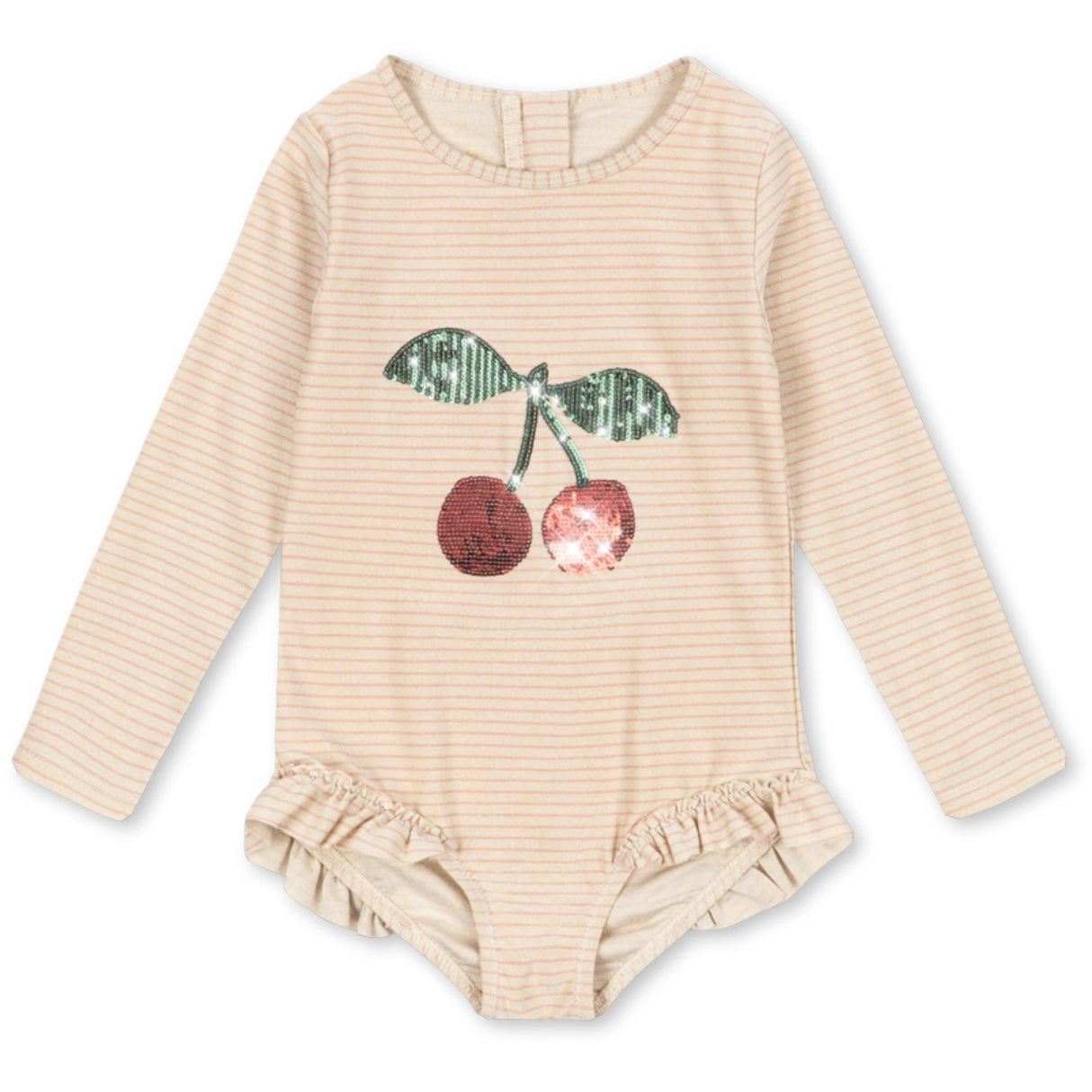Konges Sløjd Rose Stripe Jade Ls Swimsuit