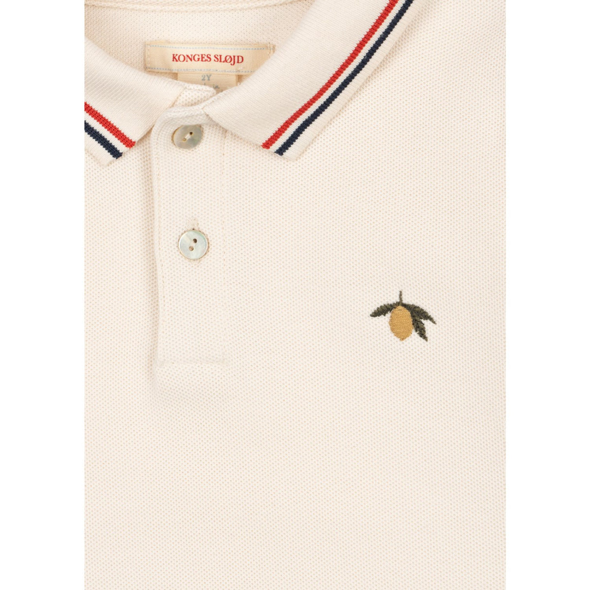 Konges Sløjd Antique White Florian Polo Shirt Gots