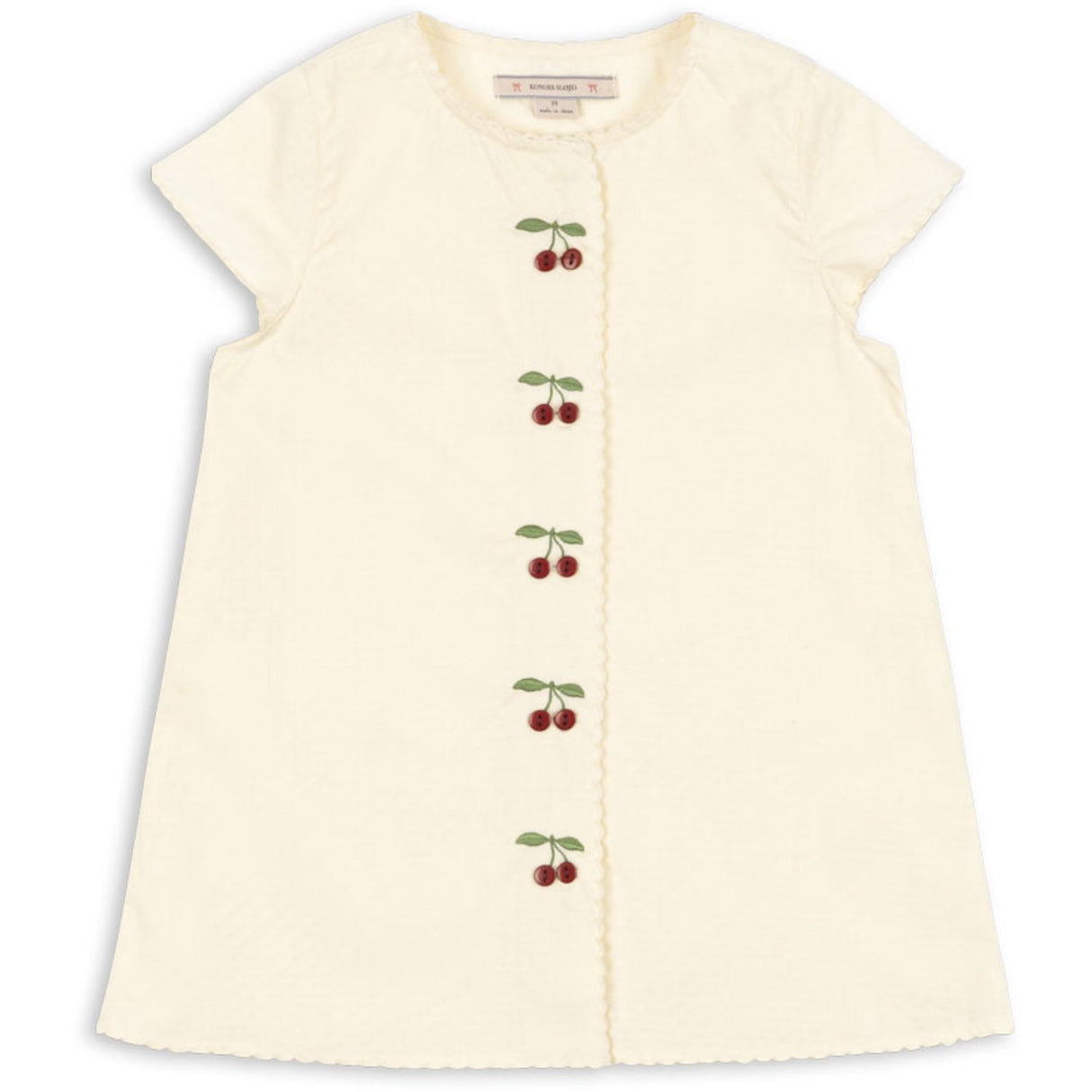 Konges Sløjd Cloud Cream Evia Cherry Dress Gots