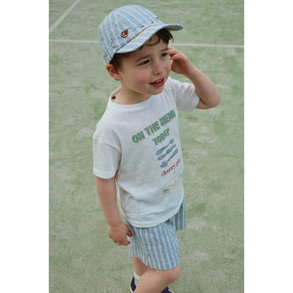 Konges Sløjd Trio Bleu Stripe Elliot Shark Cap Gots