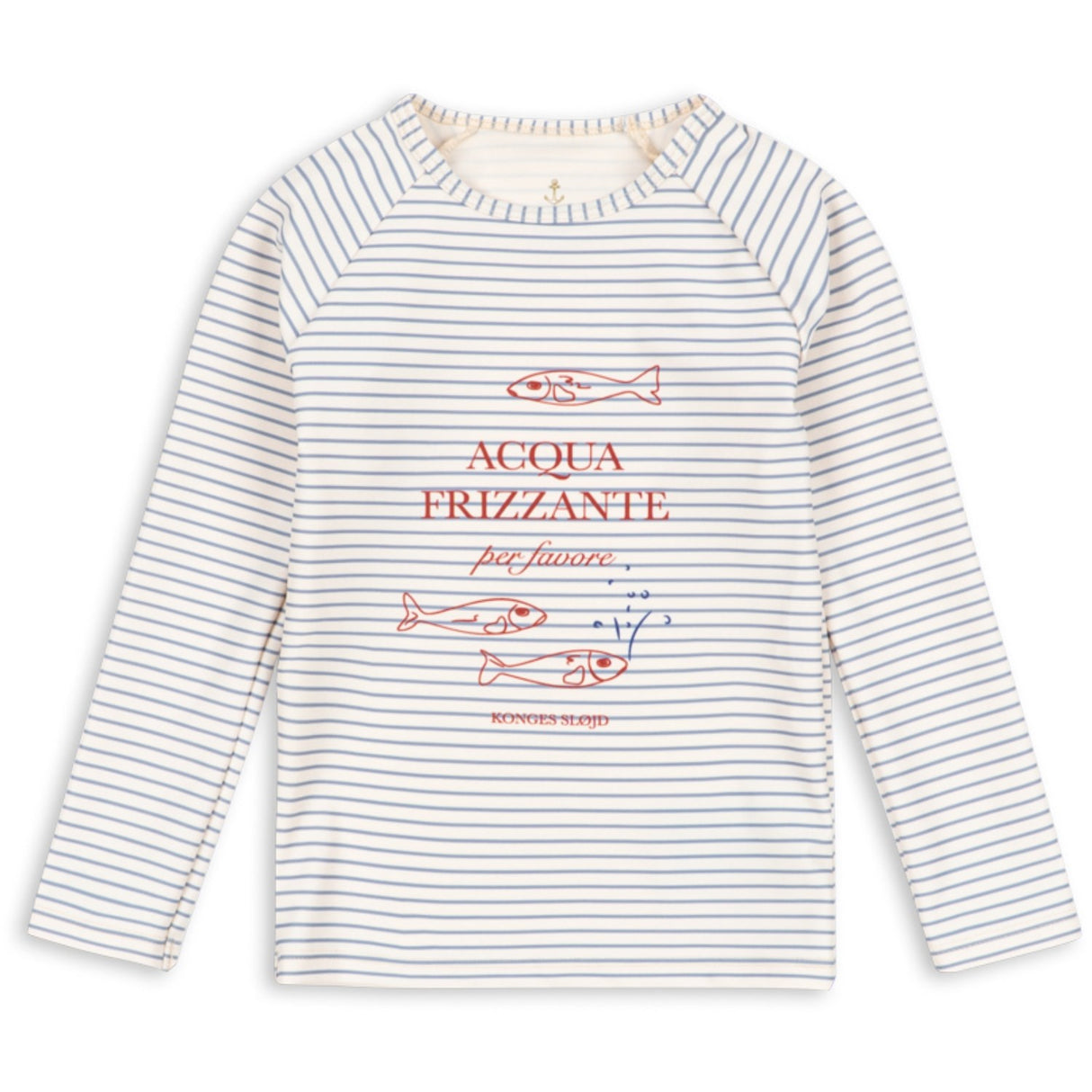 Konges Sløjd Stripe Bluie Aster Swim Blouse Grs