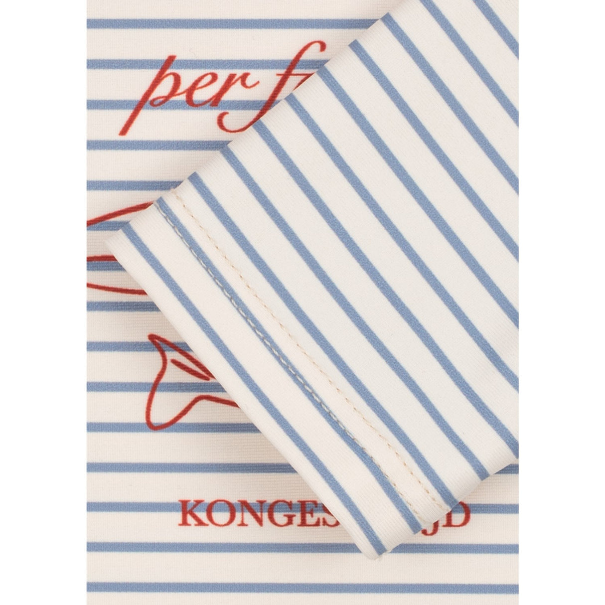 Konges Sløjd Stripe Bluie Aster Swim Blouse Grs
