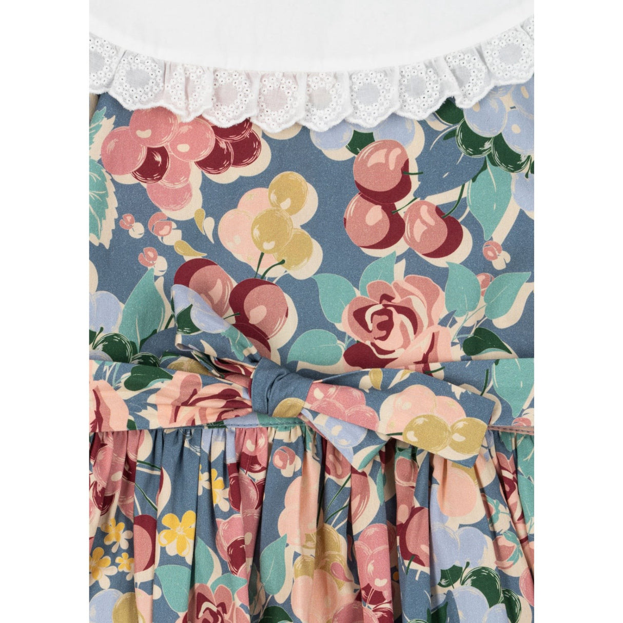 Konges Sløjd Bloomiegrape Blues Coeur Collar Dress Gots