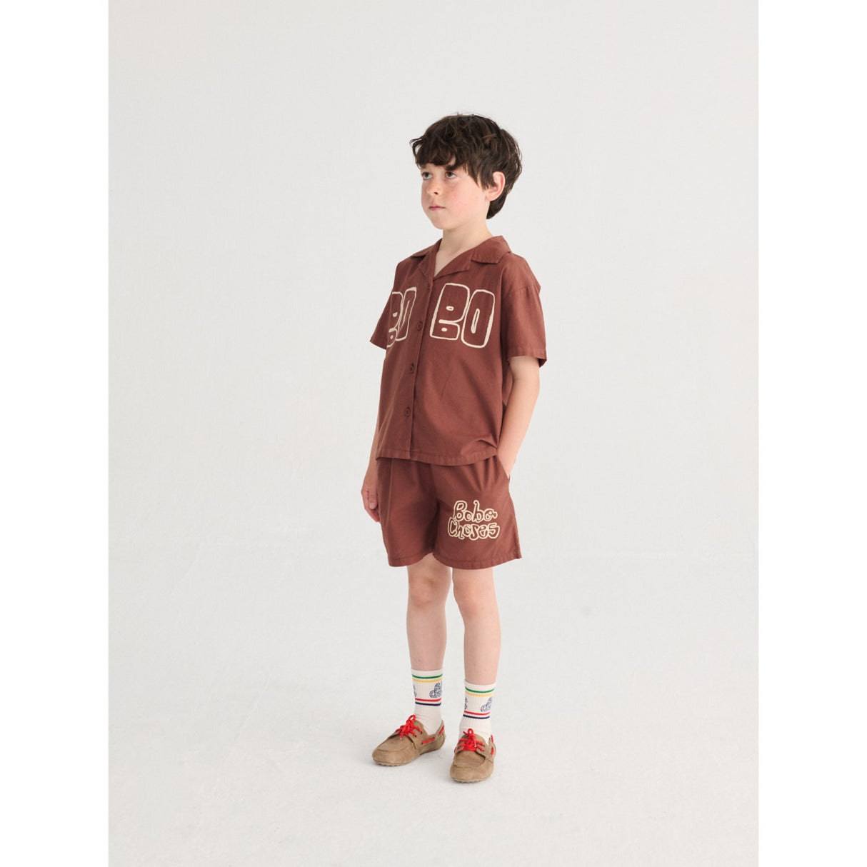 Bobo Choses Offwhite Bobo Choses By Hand Short Socks