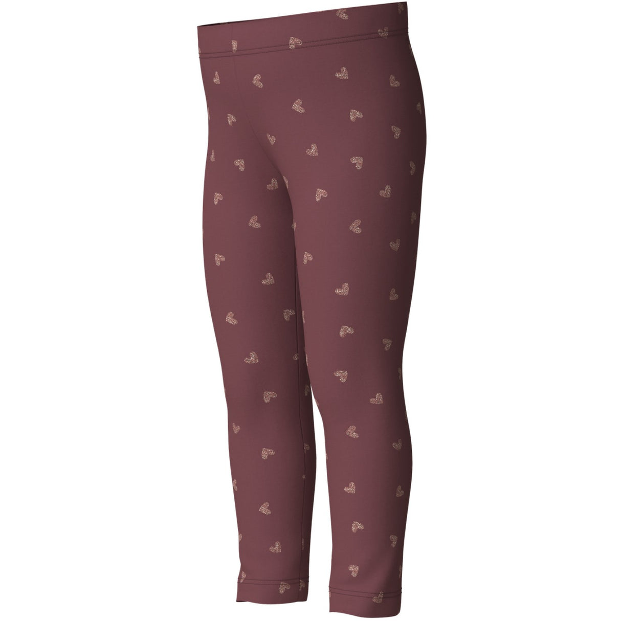 Name It Wild Ginger Pink Glitter Hearts Nmfvivian Glitter Leggings