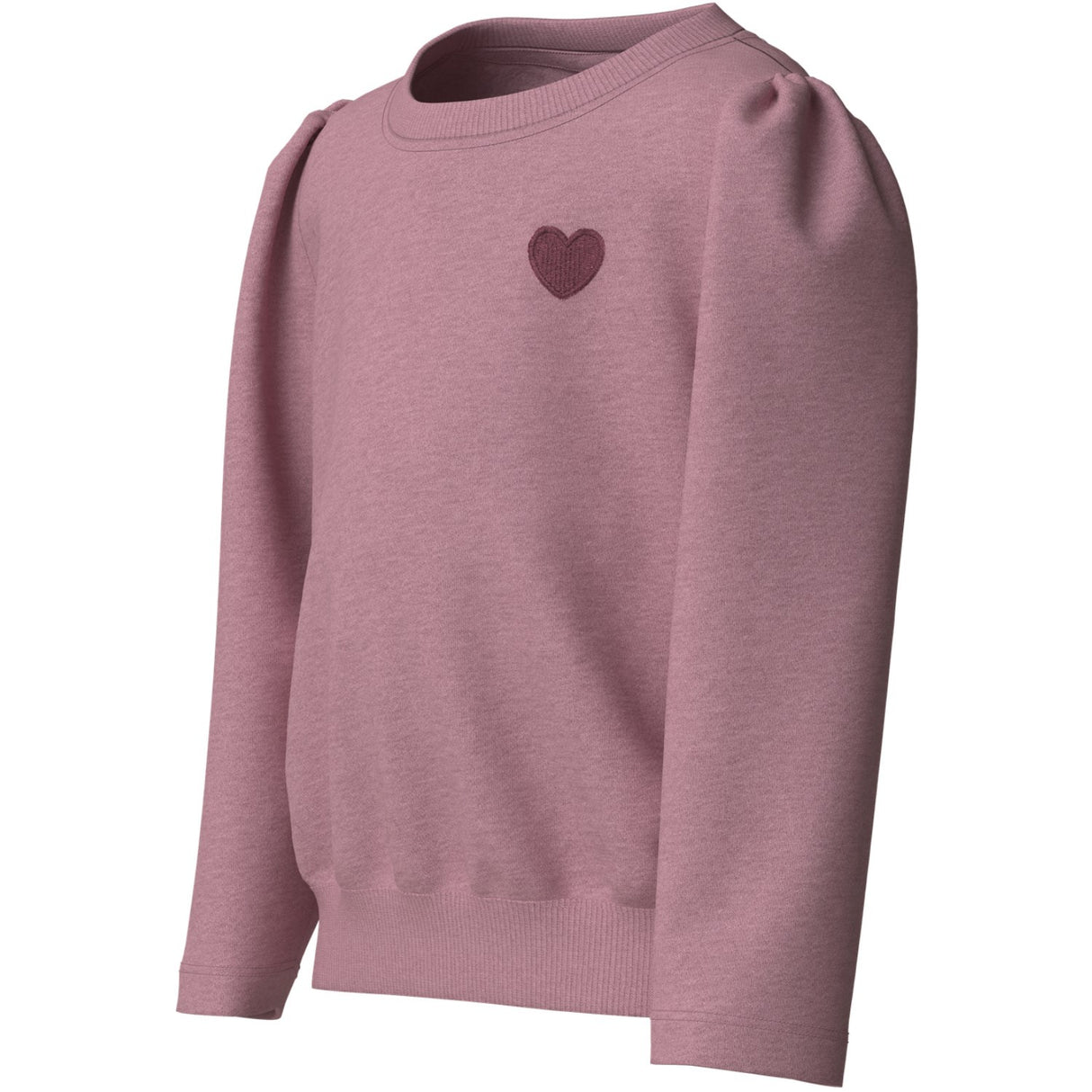 Name It Lilas Heart Embroidery Nmfvima Ls Nreg Sweat Bru