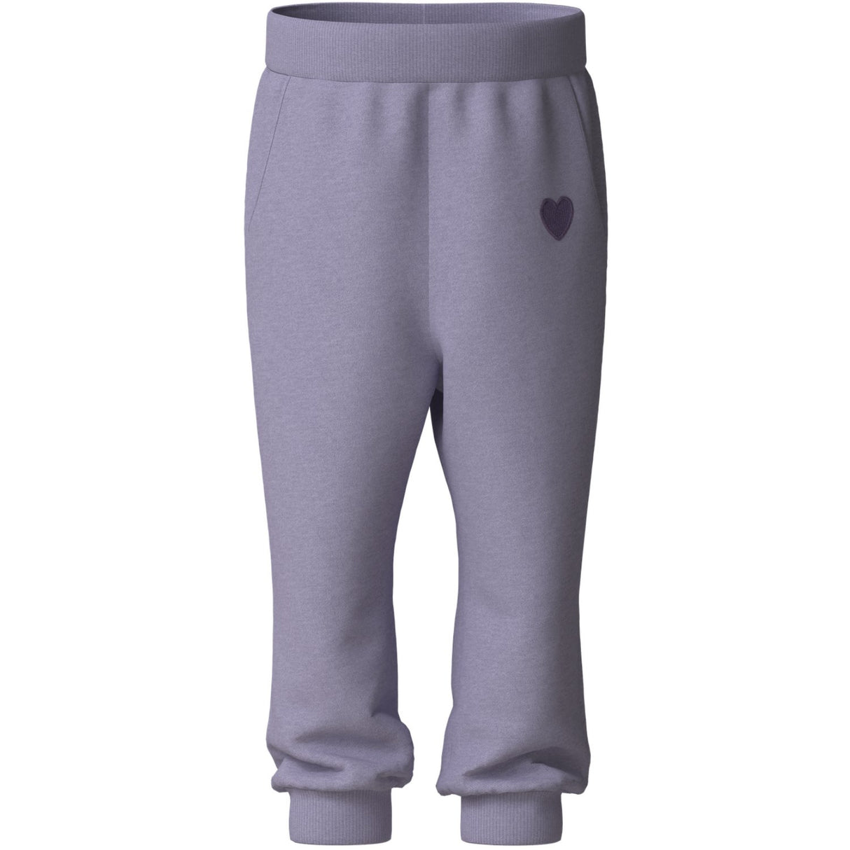Name It Heirloom Lilac Heart Embroidery Nmfvima Nreg Swe Pants Bru