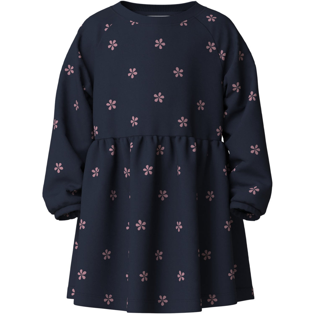 Name It Navy Blazer White Flower Nmfvolta Ls Swe Dress Bru
