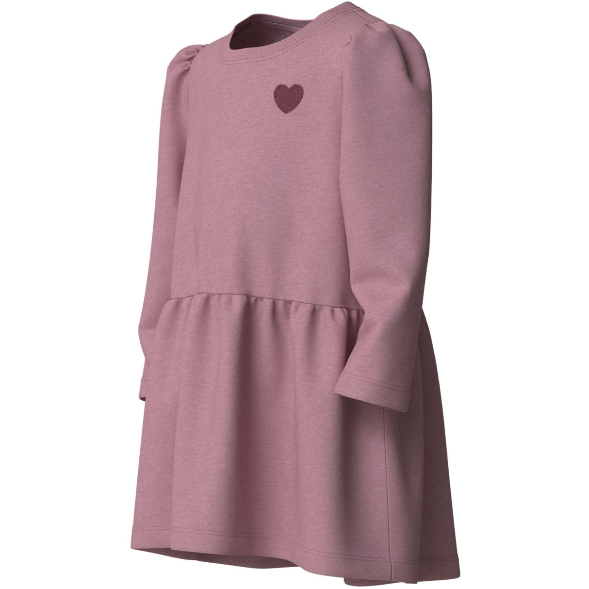 Name It Lilas Heart Embroidery Nmfvima Ls Swe Dress Bru