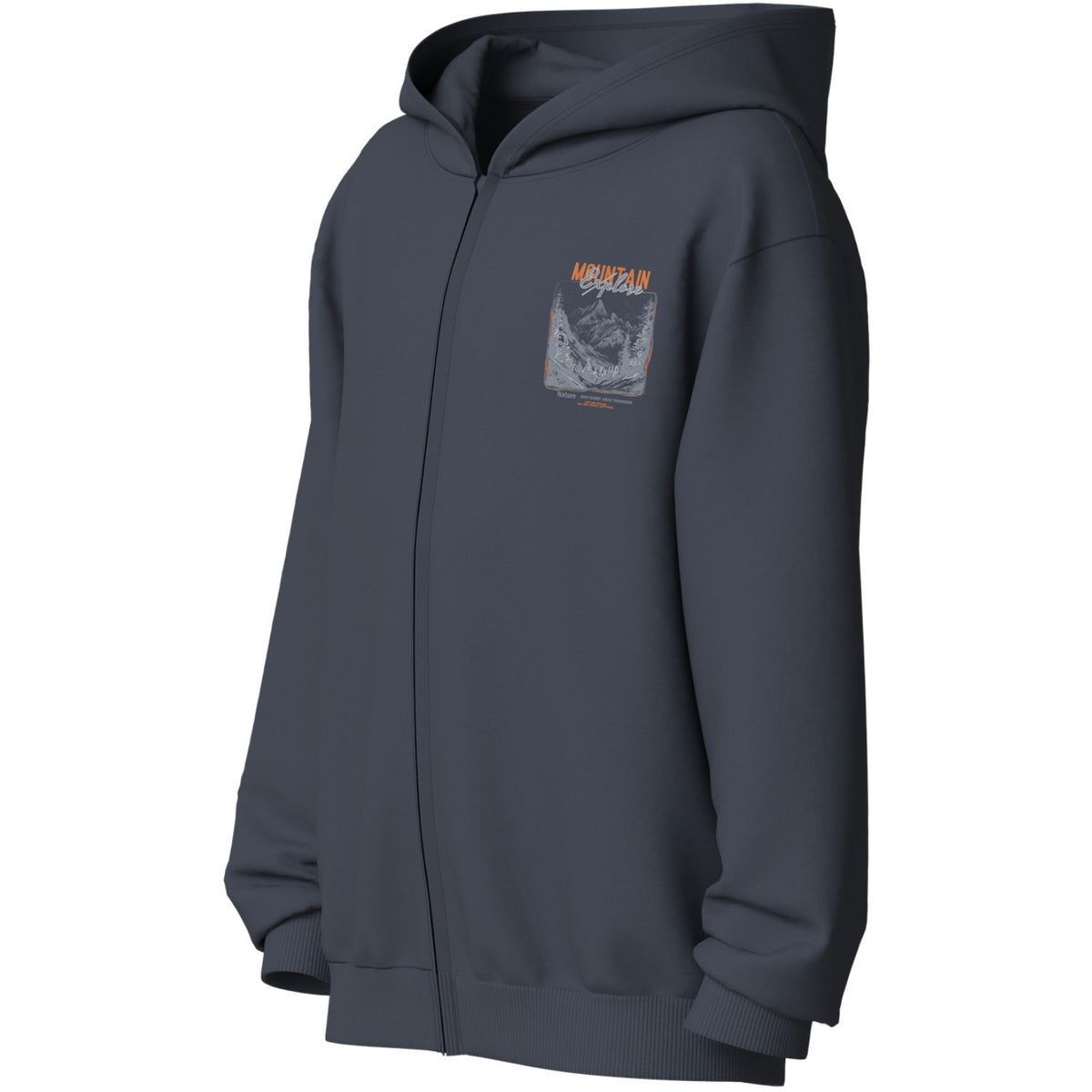Name It Ombre Blue Mountain Nkmvoltinus Nreg Sweat Card Wh Bru