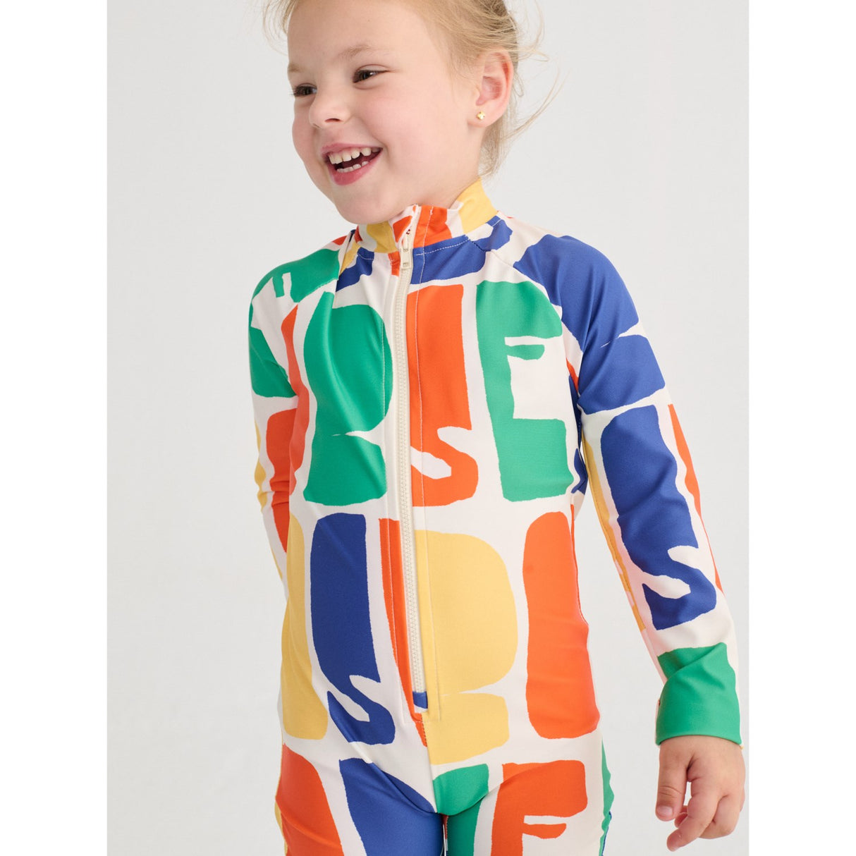 Bobo Choses Offwhite Bobo Choses Color All Over Swim Overall