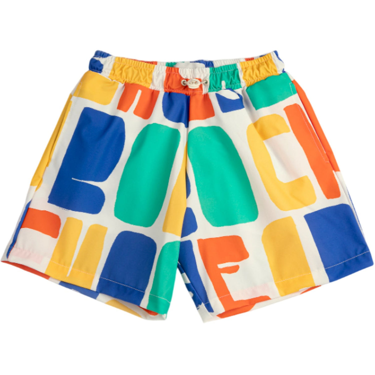 Bobo Choses Offwhite Bobo Choses Color All Over Swim Board Shorts