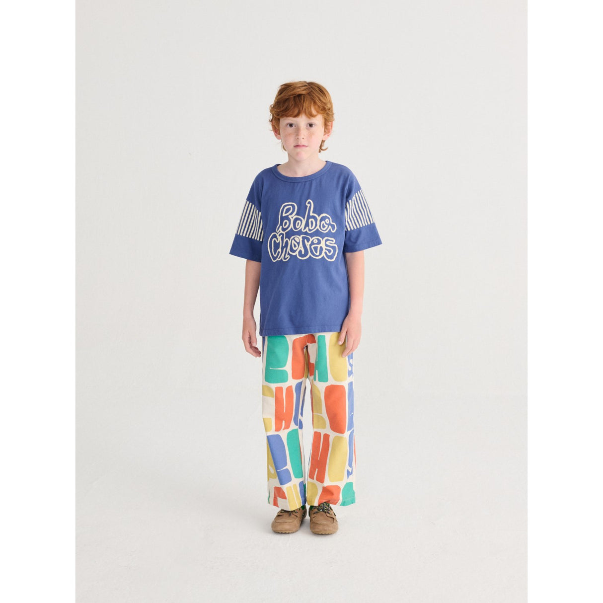 Bobo Choses Navy Blue Bobo Choses By Hand T-Shirt