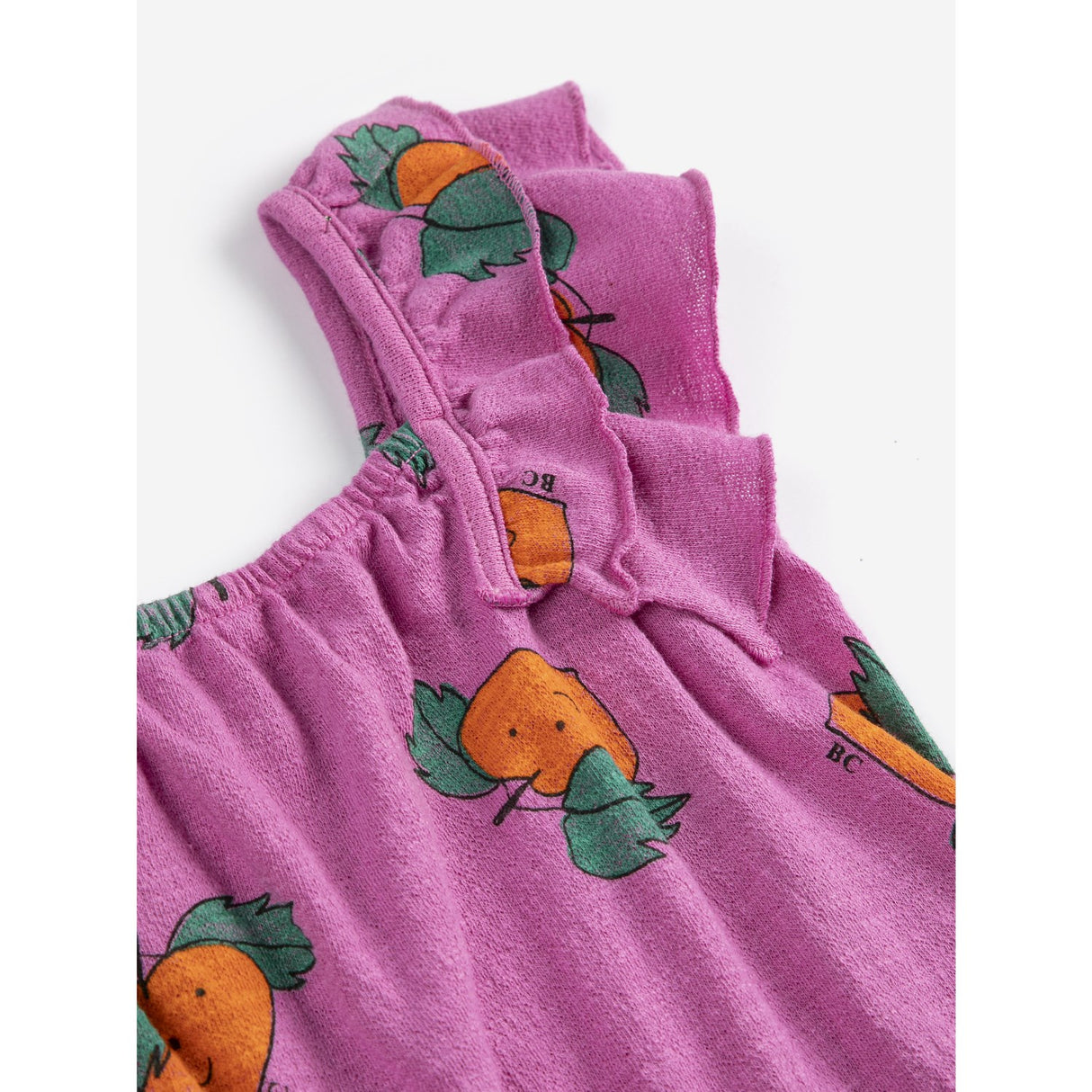 Bobo Choses Purple Tangerine All Over Ruffled Dress