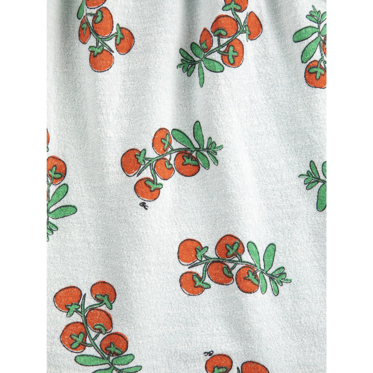 Bobo Choses Light Blue Juicy Tomatoes All Over Ruffled Dress