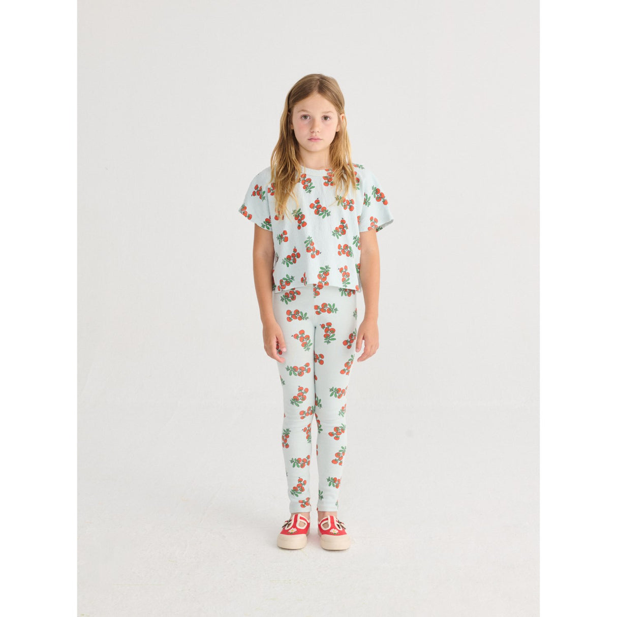 Bobo Choses Light Blue Juicy Tomatoes All Over Leggings